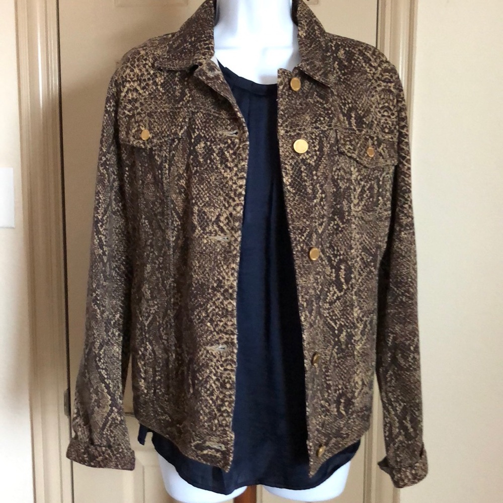 Chaps snake jean jacket